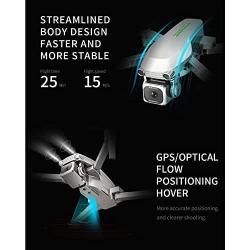 QAQQVQ Upgraded Drone with Camera 4K, Drone with Electronically Camera, Equipped with Brushless Motor, Optical Flow Hovering, 360° Flip, Electronic Image Stabilization