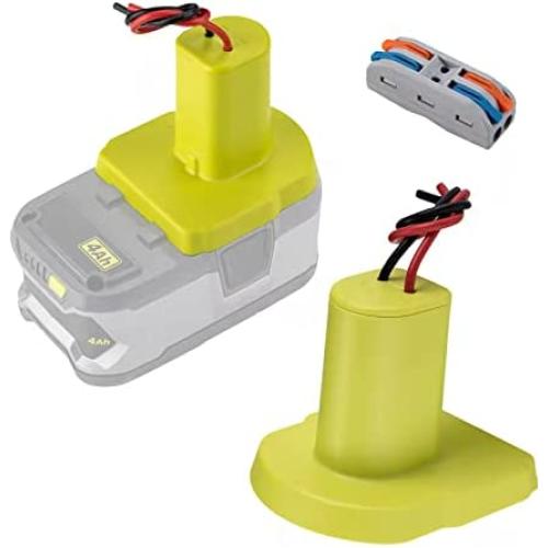 Power Wheels Adaptor for Ryobi 18V P108 P107 P102 Battery Dock Power Connector Rc car Rc Truck 12 Gauge Robotics