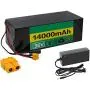 Jieoto Electric Scooters Battery 36V 14AH Electric Bike Battery E-Bike Lithium Battery Pack for 200W 300W 350W 500W Bicycle Motor with BMS Protection Board