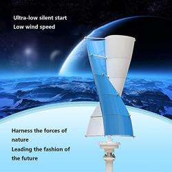 ZQDDBA Low Noise 400w Wind Turbine Free Energy 12v 24v Coreless Wind Turbine Small Windmill MPPT Controller Household Street Light Boat (with Controller) (400W)