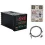 Contrôleur de Température PID avec Indicateur, Thermostat Numérique Programmable Jaybva Universal avec Affichage en Fahrenheit et Celsius, Relais à États Solides SSR et Sortie d'Alarme – Sonde Thermocouple Incluse Contrôleur de Température PID avec Indicateur, Thermostat Numérique Programmable Jaybva Universal avec Affichage en Fahrenheit et Celsius, Relais à États Solides SSR et Sortie d'Alarme – Sonde Thermocouple Incluse