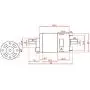 775 DC 12V/24V 50W High Torque Electric Motor, 4500/9000RPM Dual Output Shaft Ball Bearing Electric DC Motor Driver for DIY Parts by Walfron (24V9000RPM)