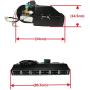 Universal 12V electric air conditioner, electric air conditioner for motorhomes, transport vehicles, large trucks, tractors, etc. (evaporator：size：80.5cm x 34cm x 14.5cm)