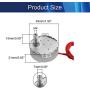 Jutagoss Synchronous Motor,TYC-50 Horizontal Hole Tapping Shaft Direction CW/CCW, 4 Watt AC 24V 4-5 RMP, 1 Pcs