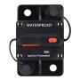 30 Amp Waterproof Circuit Breaker,with Manual Reset,12V-48V DC, for Car Marine Trolling Motors Boat ATV Manual Power Protect for Audio System Fuse