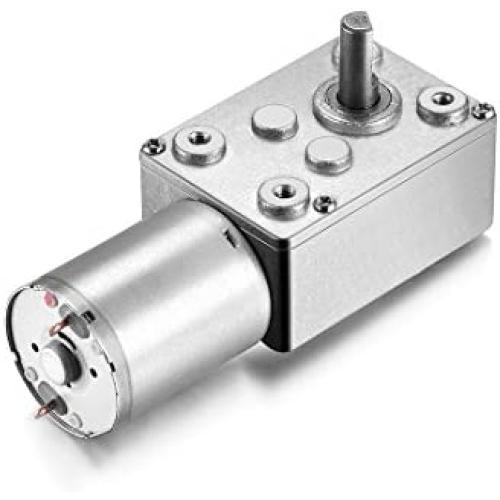 uxcell DC 3V 3RPM Worm Gear Motor 6mm Shaft High Torque Turbine Reducer
