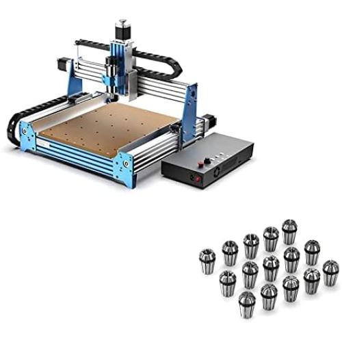 Genmitsu CNC Router Machine PROVerXL 4030 with GRBL Control + 15PCS ER11 Precision Spring Collet Set (1.0mm-7.0mm & 1/4