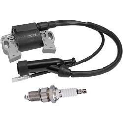 Ignition Coil + Spark Plug Replacement for Champion Power 196cc 6.5HP 3500 4000 Watt Gas Engine Generator