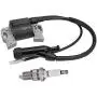 Ignition Coil + Spark Plug Replacement for Champion Power 196cc 6.5HP 3500 4000 Watt Gas Engine Generator