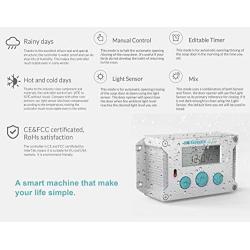 DCS Backyard Solutions Automatic Chicken Coop Door Opener - Weatherproof Chicken Door Opener with Manual, Timer, Light Sensor and Mix Options with Lifting Capacity up to 2 KG.