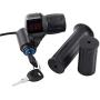 12V 84V Electric Bike Throttle Grip Handlebar Battery Voltage Half Twist Throttle with LED Display and Power Key Locker for Motorbike Motorcycle and E Bike