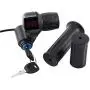 12V 84V Electric Bike Throttle Grip Handlebar Battery Voltage Half Twist Throttle with LED Display and Power Key Locker for Motorbike Motorcycle and E Bike
