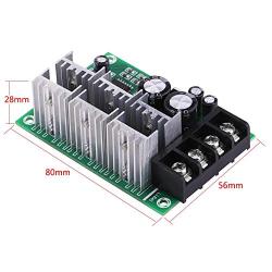 DC Motor Speed Controller 12V 36V 48V Slow Start Adjustable Speed Board with Overload Protector Permanent Magnet DC Brushed Motor