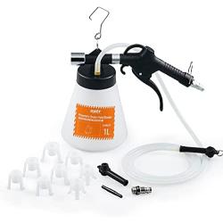 Orion Motor Tech Brake Bleeder, Pneumatic Brake Fluid Bleeder Kit with 8 Master Cylinder Adapters, 1L Vacuum Brake Bleeder for Solo Brake Fluid Replacement, Brake Fluid Bleeder Kit