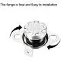 uxcell KSD301 Thermostat 65°C/149°F 10A Normally Open N.O Adjust Snap Disc Temperature Switch for Microwave Oven Coffee Maker 5pcs