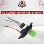 AC Blower Motor Resistor Kit with Harness - Replaces 89019088, 973-405, 15-81086, 22807123 - Compatible with Chevrolet, GMC & Cadillac Vehicles - Silverado, Tahoe, Suburban, Avalanche, Sierra, Yukon