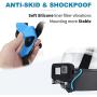 YALLSAME Helmet Mount with Windshield for GoPro Hero 10 9 Go Pro Motorcycle Strap Chin Rhino Attachment Full Face Helmet Mount Accessories for GoPro 9 10 Black Ideal for Racing Skiing High-Speed Sport