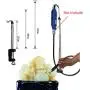 Rotary Tool Round Grinder Telescopic Hanging Stand Holder, Rotary Tool Hold Hanger Stand Clamp | Heavy Duty Flex Shaft Hanger Stand Tool for Household Instustrial Outdoor (Black)