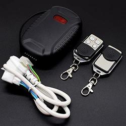Davitu Remote Controls - 220V Roller Shutters wireless Motor Receiver for Garage Door Controller Remote Universal 3 Channel Receiver 1receiver+2remote - (Color: 1 receiver and 2 RC)