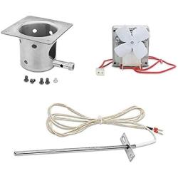 QuliMetal RTD Temperature Probe Sensor, Fire Burn Pot and Auger Motor Grill Replacement Parts for Traeger Wood Pellet Grills