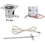 QuliMetal RTD Temperature Probe Sensor, Fire Burn Pot and Auger Motor Grill Replacement Parts for Traeger Wood Pellet Grills