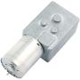 sourcing map Turbo Worm Geared Motor DC 12V 9RPM 6mmx13mm D-Shape Shaft Electric Power Silver Tone