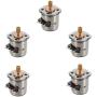 WSDMAVIS 5 Pcs Mini Stepper Motor Dia 8mm 2 Phase 4 Wire DC Stepper Motor Micro Stepping Motor with Copper Gear for Digital Products Camera DIY