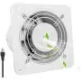 HG POWER 6 Inch Exhaust Fan, 308CFM Through Wall Fan Bathroom Extractor Ventilation Fan Blower Ceiling and Wall Mount for Attic Garage Kitchen Bathroom Windows Fan