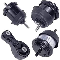 Engine Motor Mounts Set - Compatible with Fits for 2009-2016 GMC Acadia 3.6L/Saturn Outlook 3.6L, 2009-2017 Buick Enclave 3.6L/Chevy Traverse 3.6L, A5549HY A5548HY A5444 A5458HY