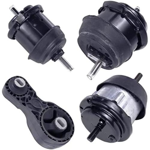 Engine Motor Mounts Set - Compatible with Fits for 2009-2016 GMC Acadia 3.6L/Saturn Outlook 3.6L, 2009-2017 Buick Enclave 3.6L/Chevy Traverse 3.6L, A5549HY A5548HY A5444 A5458HY