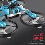 GoolRC Mini Drone with Camera 2 in 1 Motorcycle Aircraft Deformation RC for Beginners Land Air Toys One Key Take Off Landing Battery Toy, green-480p remote controller mode