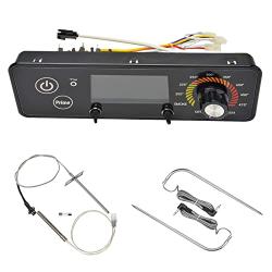 BBQ Temperature Controller for Pit Boss Control Board Replacement Parts, Digital Thermostat Control Panel Kit with Temperature Probe Sensor, Meat Probe and Ignitor