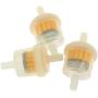 VizGiz 3 Pack Universal Gaso line Gas Petrol Inline Oil Tank Liquid 1/4 Inch 0.5MM 0.6MM Fuel Filter Filters for Kawasaki Kohler Briggs & Stratton Small Engine ATV Scooter Motorcycle Lawn mowers
