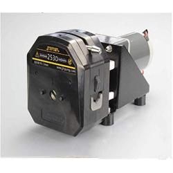 Quick Tubing Load Industrial High Flow Peristaltic Pump DC Motor 24 V with Silicon Tubing Wall Thickness of 2.4 Mm Silicone Water Fluid Dispense (Pump+motor+controller)