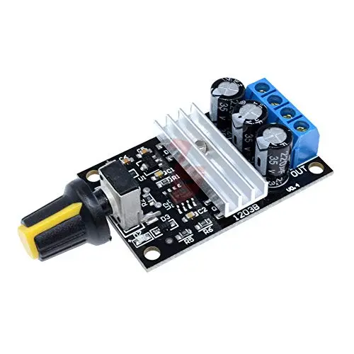 Contrôle de Vitesse pour Moteur CC 6V-28V 3A avec Régulateur de Puissance Douce de Démarrage Automatique basé sur NE555 Contrôle de Vitesse pour Moteur CC 6V-28V 3A avec Régulateur de Puissance Douce de Démarrage Automatique basé sur NE555
