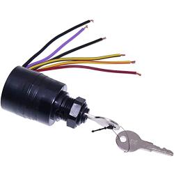 YIXIN Boat Engine MP41070 87-17009A2 Ignition Switch Compatible with Mercury Outboard Motor Control Box 3 Position 6 Wire Sierra MP41070-1 MP41070-2