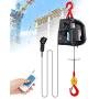NEWTRY 3 in 1 Electric Hoist Winch 1,100lb Wireless Remote Control, Cable Remote Control, 110/120 Volt Portable Power Electric Hoist, Vertically & Horizontally, Lift 16ft/min