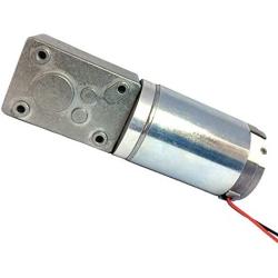 BEMONOC Small DC Worm Gear Motor 24V High Torque 50RPM Output Shaft 8MM for DIY Parts