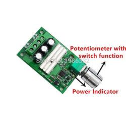 Laliva Tool - WS16 6-28V 3A Electronic DC Motor Speed Controller Voltage Regulator Dimmer PWM Control Switch 6V 12V 24V 28V with Outer Case