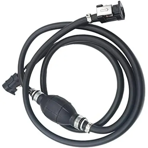Hand Fuel Line Outboard Primer Bulb Assembly Kit with Connector for Motor Vehicle Marine Boat, 5/16