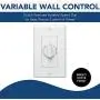 NuTone Variable Speed Wall Control for Ventilation Fans, Dial Knob Control, 3 Amp., 120V, White