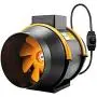 6 inch Inline Duct Fan, FanGoFast 150mm 312CFM Grow Tent Fan w/Dimmer US Cord for Hydroponics, HVAC Ventilation(Odor Exhaust)