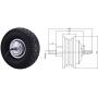 15 inch Electric Wheelbarrow Motor 48v 350w/500w/ 800w hub Motor Electric Scooter Motor ebike kit Electric Karting Motor