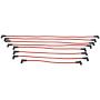 A-Team Performance - 8.0mm Red Silicone Spark Plug Wires - Compatible with Chevrolet SBC Small Block GMC Under the Exhaust Wires HEI 283 305 307 327 350 400