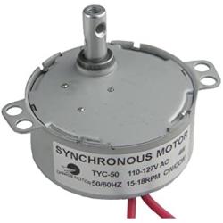 CHANCS TYC-50 Synchronous Motor Cup Turners for Tumblers 110V AC 15-18RPM CW/CCW 4W for Electric Fireplace