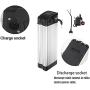 Wnicek Ebike Battery 24V 36V 48V/ 10AH 12AH 13AH 15AH 17.5AH 20AH 21AH Electric Bike Li-ion Battery Electric Bicycle Down Discharge Battery Pack for 250W 350W 500W 750W 1000W Motor