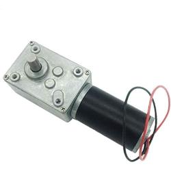 Bringsmart 12V 16rpm DC Worm Gear Motor 70kg.cm High Torque Turbine Electric Gearbox Motor Self-Locking Reversed Mini Engine Geared Motor for DIY Robot Door Lock Curtain Machine (12V 16rpm)