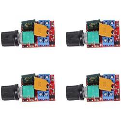 Comidox 4PCS Mini DC 3V 6V 12V 24V 35V PWM Motor Speed Controller Switch Module Ultra Small LED Dimmer 5A