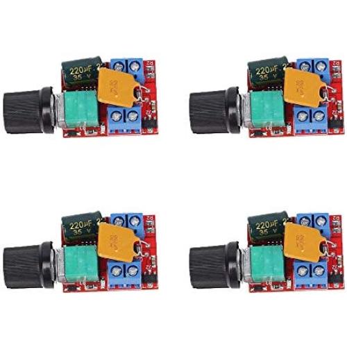 Comidox 4PCS Mini DC 3V 6V 12V 24V 35V PWM Motor Speed Controller Switch Module Ultra Small LED Dimmer 5A
