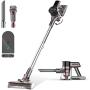 Cordless Vacuum Cleaner, 300W Brushless Motor with 26Kpa Powerful Suction Stick Vacuum, Up to 45Mins Max Runtime Detachable Battery